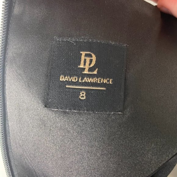 David Lawrence Size 8 Black White Women's Dress Pencil Sleeveless Workwear - Picture 13 of 15